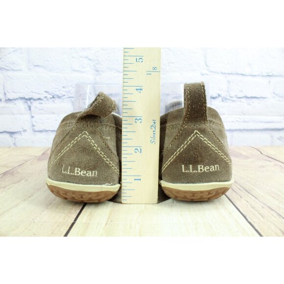 LL Bean Mountain Slippers Moccasin Dark Cement Size 8 M - Picture 6 of 9